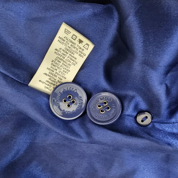 Dennis Basso Navy Blue Teddy Jacket - Picture 12 of 12